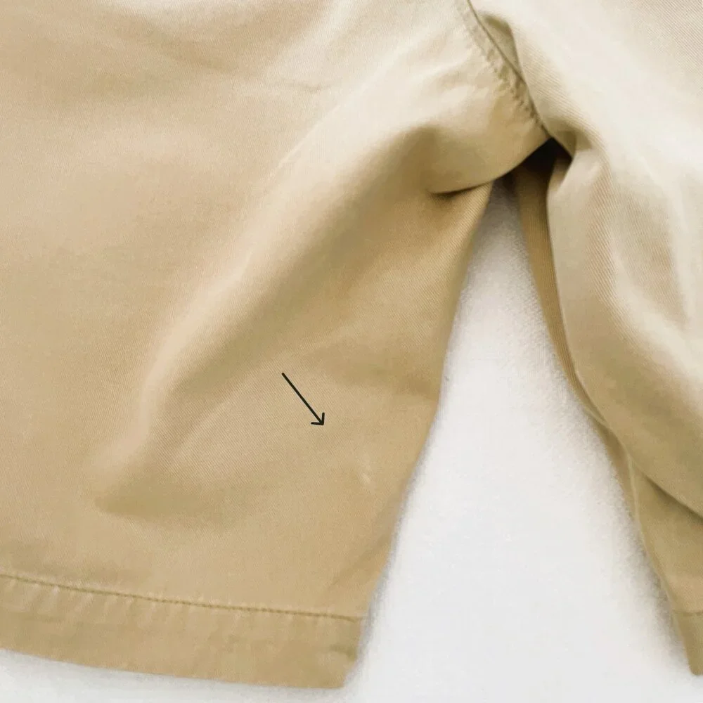 Banana Republic Men's Aiden Short Size 29 Chino Rustic Khaki Cotton Flat Front